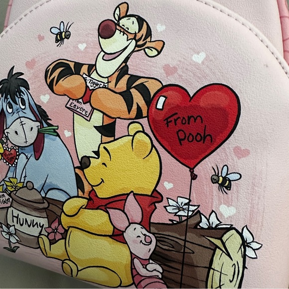 Disney Winnie the Pooh and Friends Valentines Day Loungefly Mini Backpack: NWT main image 9